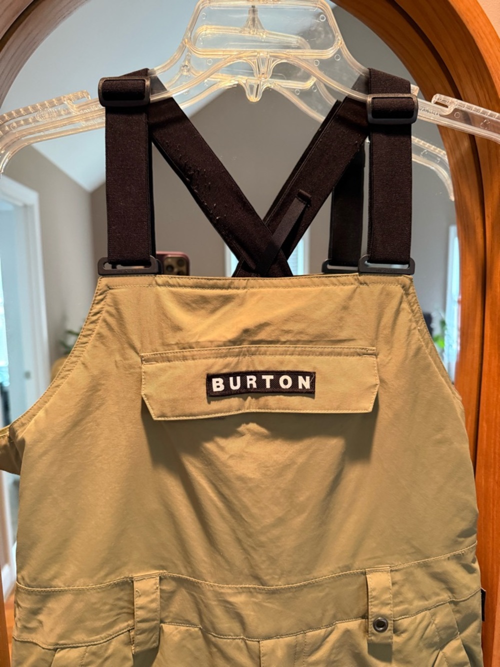 Burton Kids' Olive Green Snow Bibs